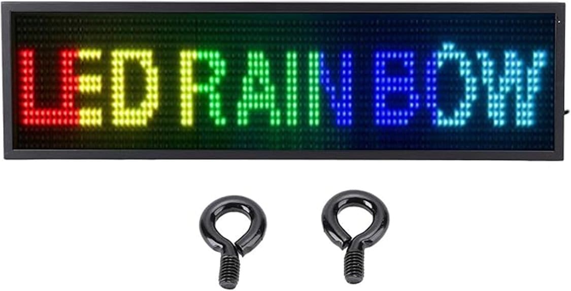 programmable 26x7 5in scrolling led