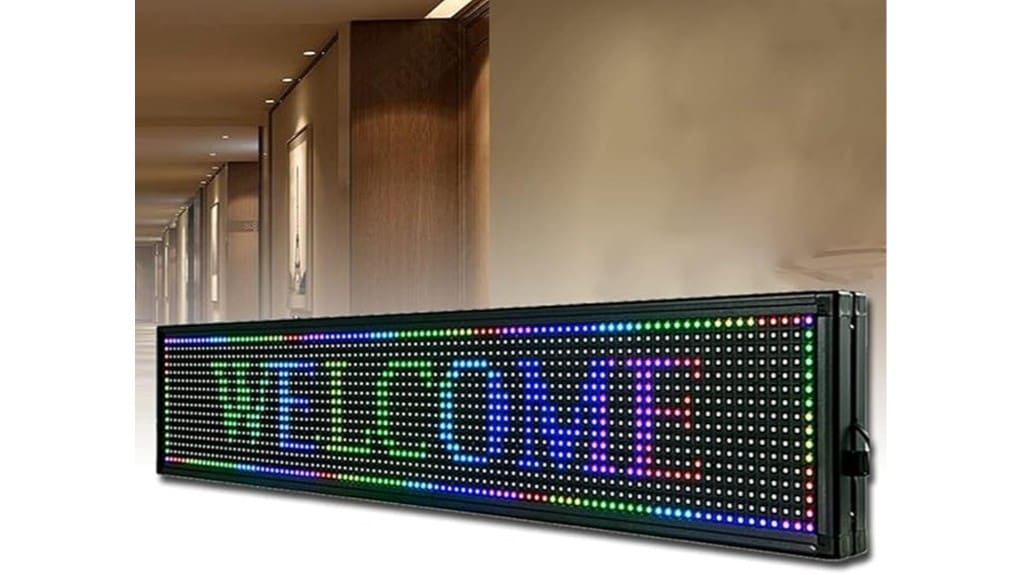 programmable 40x8 led display