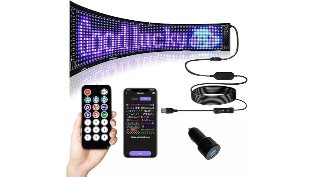 programmable flexible led display