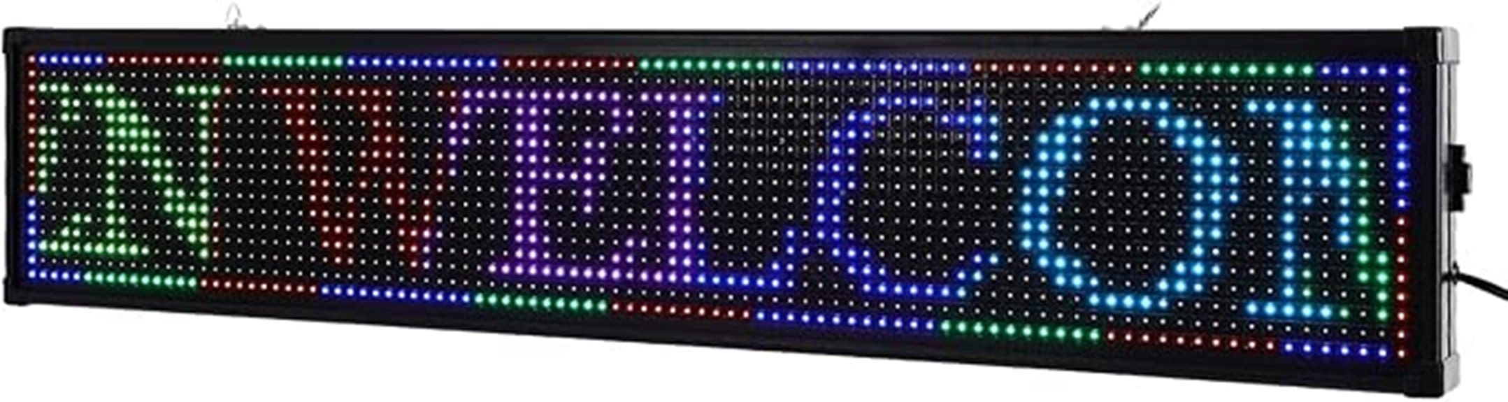 programmable high brightness outdoor led sign