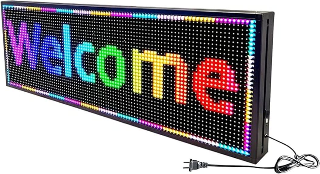 programmable outdoor led sign