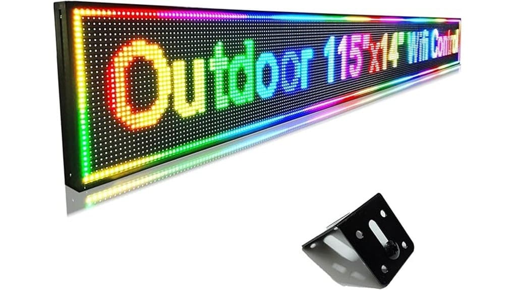 programmable outdoor scrolling led sign