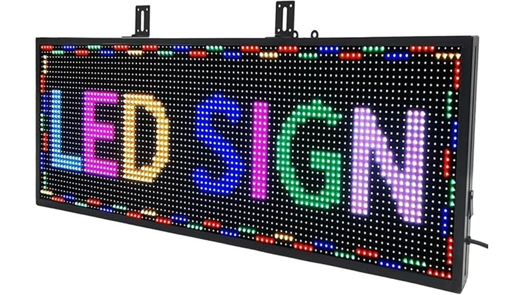 programmable p10 led sign