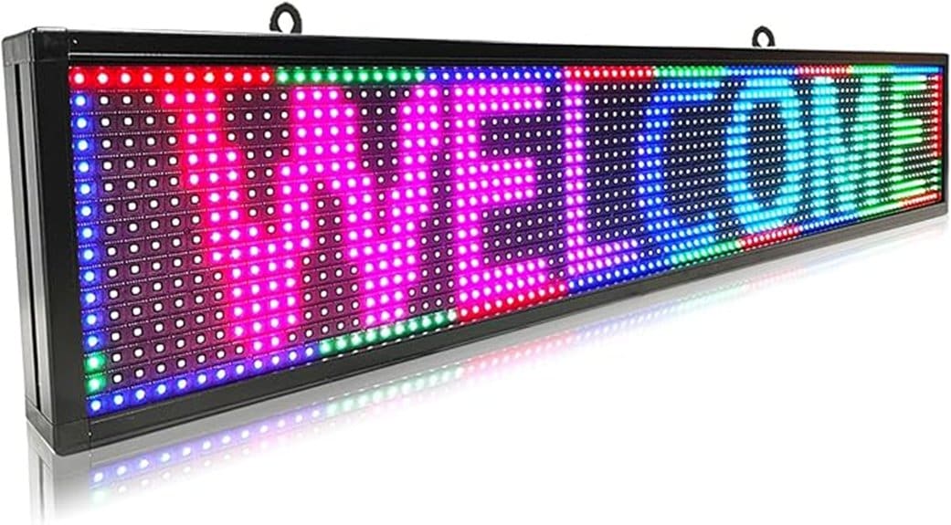 programmable p10 led sign