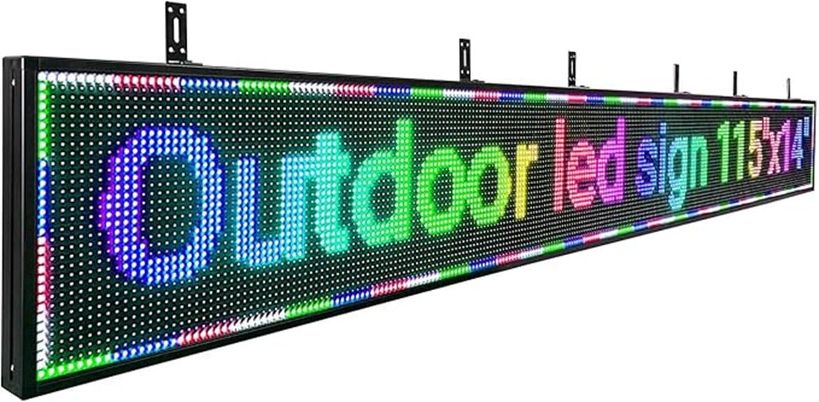 programmable p10 outdoor led display