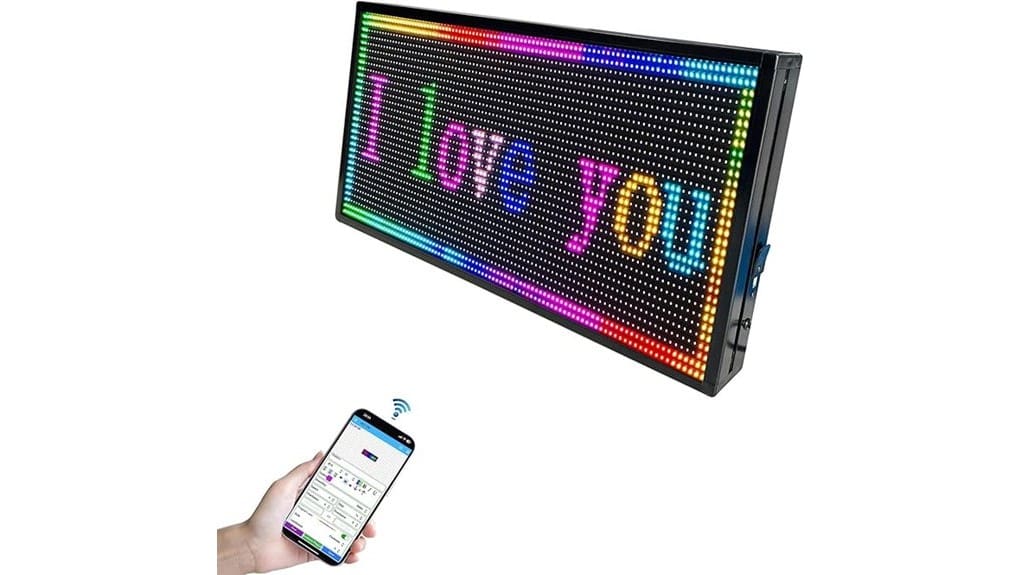 programmable waterproof outdoor scrolling led
