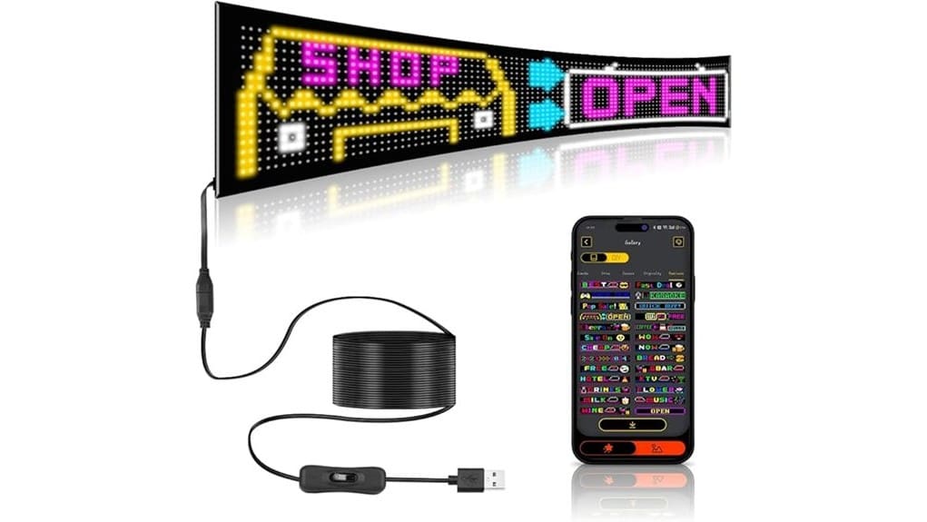 scrolling flexible led display