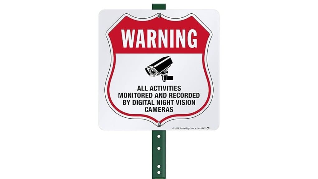 signage for activity review