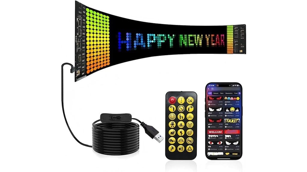 slim programmable led sign