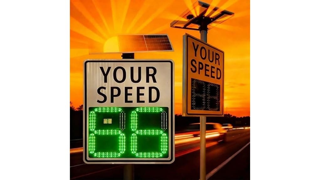 solar digital speed sign sizes
