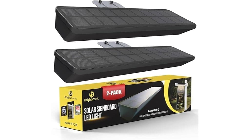 solar powered address sign light