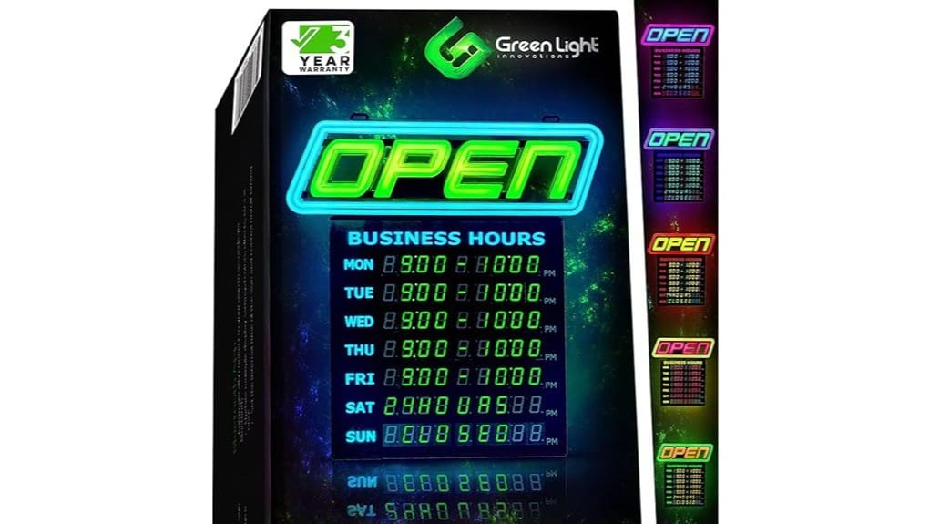 super bright led open sign