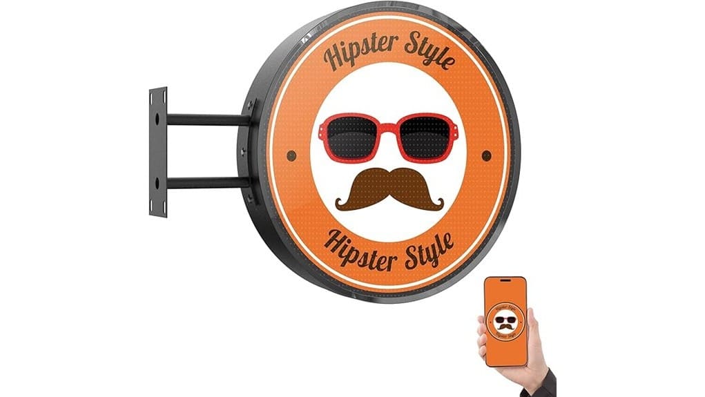 weatherproof round led display