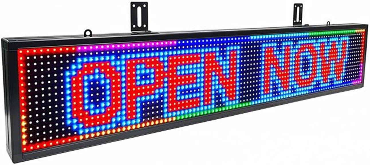 wifi controlled programmable led sign