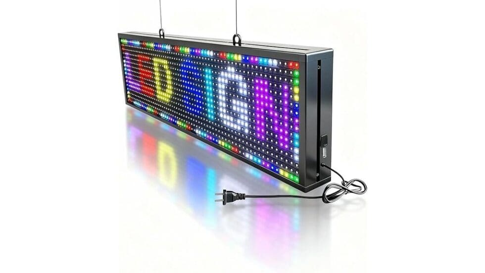 ZONTRONCM P10 Scrolling LED Sign Review | Letter Kits